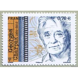 france 2016, tres beau timbre neuf** luxe yvert 5034, georges charpak, ancien resistant, deporte et prix nobel de physique.