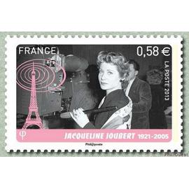 france 2013, tres beau timbre neuf** luxe yvert 4815, Les pionniers de la télévision Jacqueline Joubert, une des deux premières speakerines présentatrice et productrice de télévision.