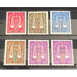 Lot de 6 timbres taxes neufs* Algérie 1963 / 1968