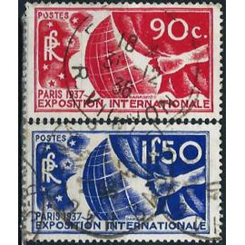 france 1936, beaux timbres yvert 326 et 327, publicite pour l