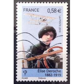 Aviateurs - Elise Deroche 0,58&euro; (Très Joli n° 4504) Obl - France Année 2010 - brn83 - N16577