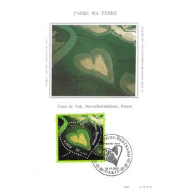 Fdc Cp 2002 - Saint Valentin, Le c?ur vu par Yann-Arthus Bertrand - Yvert 3459