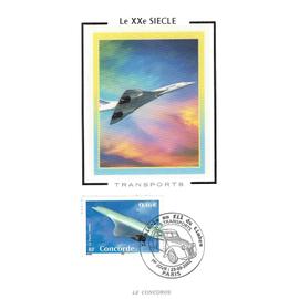 Fdc Cp 2002 - Le siècle au fil du timbre. Transports : Concorde - Yvert 3471