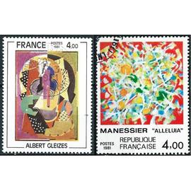 france 1981, beaux timbres yvert 2137, "Composition 1920-23" D