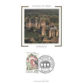 Fdc Cp 1992 - Château de Biron (Dordogne) - Yvert 2763