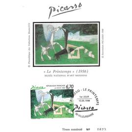 Fdc Cp 1998 - Le printemps de Pablo Picasso - Yvert 3162