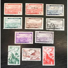 Lot de 11 timbres oblitérés poste aérienne Algérie 1946 / 1949