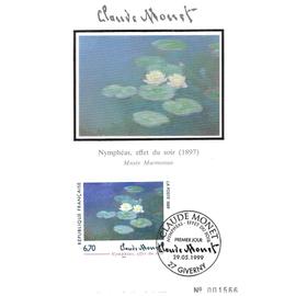 Fdc Cp 1999 - Nymphéas, effet du soir de Claude Monet - Yvert 3247
