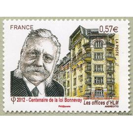 france 2012, très beau timbre neuf** luxe yvert 4710, Centenaire de la Loi Bonnevay créant Les offices d