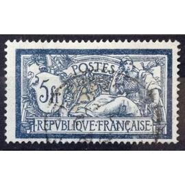 Merson 5f Bleu et Chamois (Très Joli n° 123) - Cote 6,00&euro; - France Année 1900 - brn83 - N16471