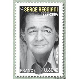 Timbre de 2011 - Artistes de la chanson Serge Reggiani 1922-2004 - Croix-Rouge - Yvert & Tellier n° 4607