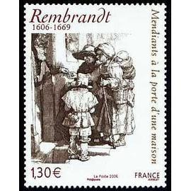 france 2006, très beau timbre neuf** luxe yvert 3984, "mendiants à la porte d