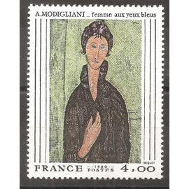 2109 (1980) Femme aux Yeux Bleus Amadéo Modigliani N** (cote 2,5e) (0887)
