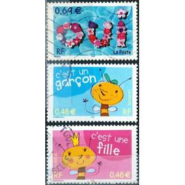 france 2002, beaux timbres de naissance yvert 3463 c
