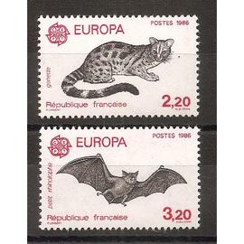 2416 - 2417 (1986) Série Europa N** (cote 4,5e) (5346)