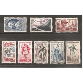 940 à 944 - 955 à 957 (1953) Séries de timbres neufs N** (cote 11,2e) (3673)