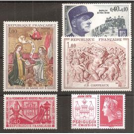 1639 à 1643 (1970) Série de timbres neufs N** (cote 2,9e) (8798)