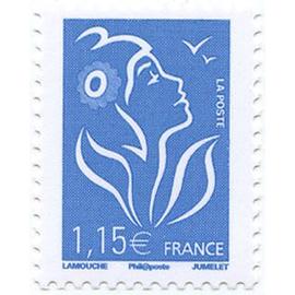 france 2006, très beau timbre neuf** luxe yvert 3970, Marianne des Français ou Marianne de Lamouche 1.15 euro bleu clair.