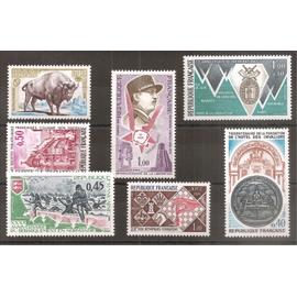 1795 à 1801 (1974) Série de timbres neufs N** (cote 4,3e) (8717)