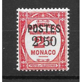 Monaco Timbre taxe de 1937 n° 153 neuf*.