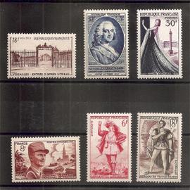 939 à 944 (1953) Série de timbres neufs N** (cote 11,1e) (1819)