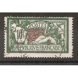 207 (1924) Merson 10fr vert et rouge variété de couleur Oblitéré (cote 17e) (7335)