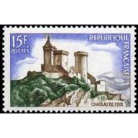 Château de Foix année 1958 n° 1175 yvert et tellier luxe