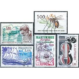 france 1979, beaux timbres yvert 2034 victor segalen, 2035 floralies en martinique, 2039 protection de la nature, l