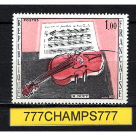 le violon rouge. Raoul dufy. 1965. y & t 1459