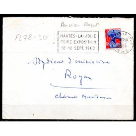 Dept 78 (Yvelines) MANTES LA JOLIE 1960  FL texte / Foire Expo / Ancien dept
