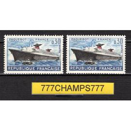 premier voyage du paquebot France. 1962. y & t 1325