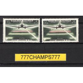 journée du timbre et 20è anniversaire du service aéropostal de nuit. 1959. y & t 1196