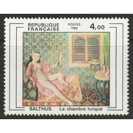 Série "Création philatélique" La chambre turque oeuvre de Balthus. Timbre neuf** 1982 n° 2245
