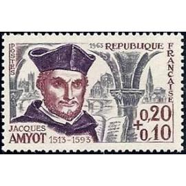 Timbre France 1963 Neuf - Jacques Amyot - 0.20 +0.10 Yt 1370