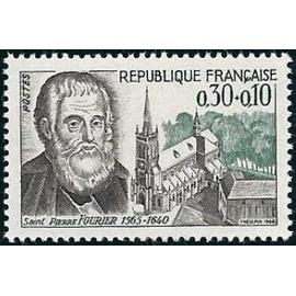 Timbre France 1966 Neuf - Saint Pierre Fourier (1565-1640) - 0.30+0.10 Yt 1470