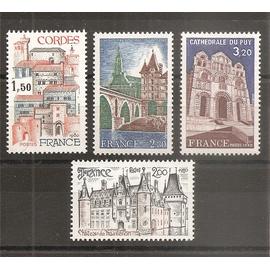 2081 à 2084 (1980) Cordes / Maintenon / Montauban / Cathédrale du Puy N** (cote 4,8e) (5423)