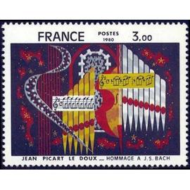 Timbre France 1980 neuf- Tapisserie De Jean Picart Le Doux - Hommage À J-S Bach - 3.00 Yt 2107