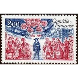 Timbre France 1980 Neuf- Comédie Française - 300ème Anniversaire - 2.00 Yt 2106