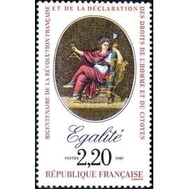 Timbre France 1989, Neuf - Bicentenaire De La Révolution -Egalité - 2.20 Yt 2574