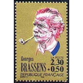 Timbre France 1990, Neuf - Georges Brassens- 2.30+0.50 Yt 2654