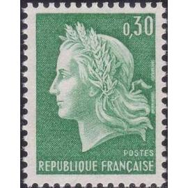 Timbre France 1967, Neuf - Marianne de Cheffer - 0.30 Yt 1536A