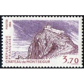 Timbre France 1984 Neuf - Château de Montségur - 3.70 Yt 2335