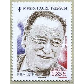 france 2017, très beau timbre neuf** luxe yvert 5134, maurice faure, ancien résistant et homme politique français.