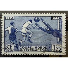 FIFA / FFFA - Coupe du Monde de Football 1938 - 1f75 Outremer (Très Joli n° 396) Obl - Cote 15,00&euro; - France Année 1938 - brn83 - N24619