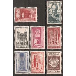 661 à 668 (1944) Série de timbres neufs N** (cote 5,9e) (7735)