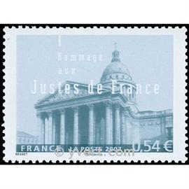 Hommages aux Justes de France : le panthéon de Paris année 2007 n° 4000 yvert et tellier luxe