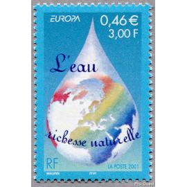 france 2001, très beau timbre neuf** luxe yvert 3388, EUROPA, L