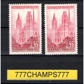 cathédrale de rouen. 1957. y & t 1129