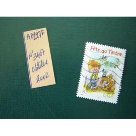 AD 227 F // Timbre oblitéré France 2002*N°3467 " Fête du timbre -Boule et Bill "