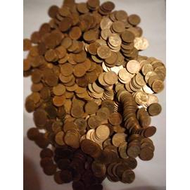 Lot 100 pièces monnaies 20 centimes de francs Marianne à trier